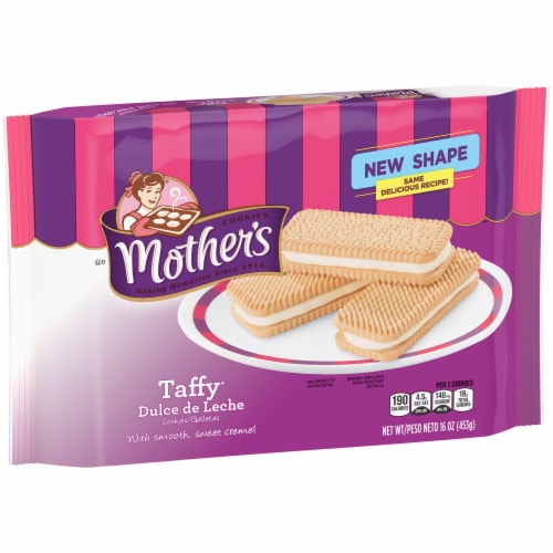 Mother's Cookies Taffy Dulce de Leche Sandwich Cookies Perspective: left