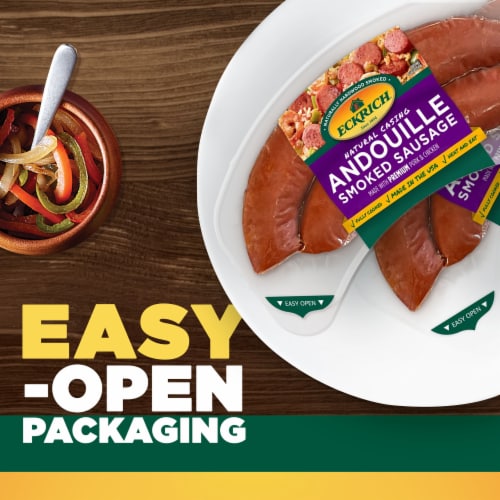Eckrich Andouille Smoked Sausage Perspective: left