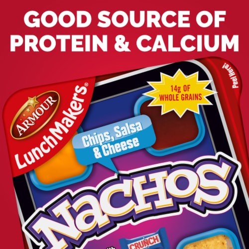 Armour LunchMakers Chips Salsa & Cheese Nachos Meal Kit with Candy Perspective: left