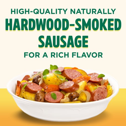 Eckrich® Natural Casing Smoked Sausage Perspective: left