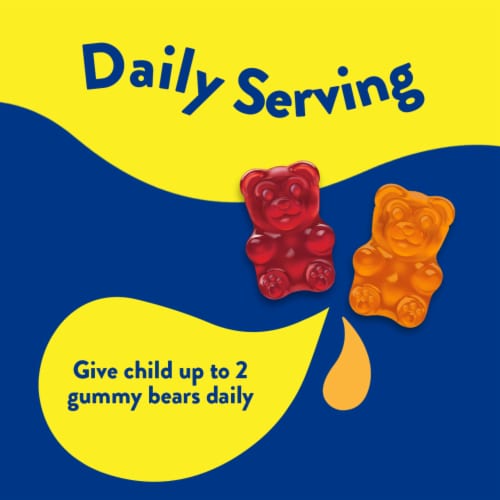 L'il Critters Probiotic Gummies for Kids with Prebiotic Fiber Helps Support Digestive Health Perspective: left