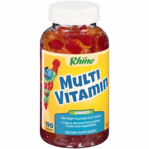 Rhino Multi Vitamin Gummies 190 Count Perspective: left