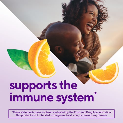 vitafusion Power C High Potency Vitamin C Orange Flavored Gummy Supplement Immune Support 282mg Perspective: left
