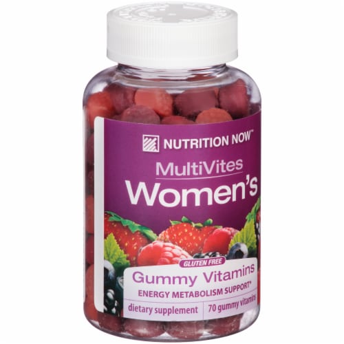 Nutrition Now MultiVites Women's Gummy Vitamins Perspective: left