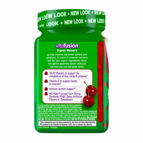 Vitafusion Organic Womens Multi Gummies Perspective: left