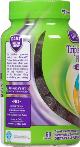 Vitafusion™ Triple Immune Power Berry Citrus Dietary Supplement Gummies Perspective: left