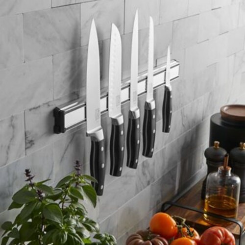 Chicago Cutlery® Stainless Steel Magnetic Knife Storage Bar Perspective: left