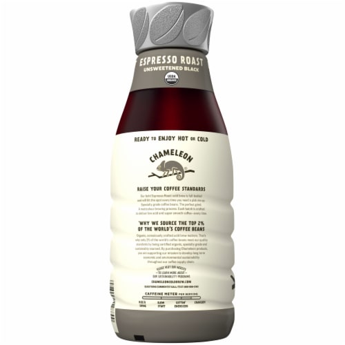 Chameleon Cold-Brew Espresso Roast Ready to Drink Coffee Perspective: left