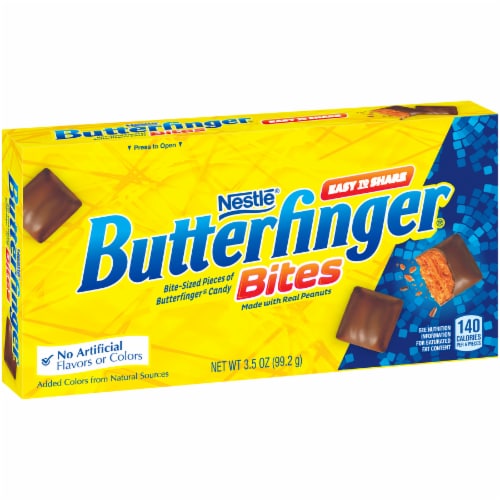 Butterfinger Bites Video Box Perspective: left