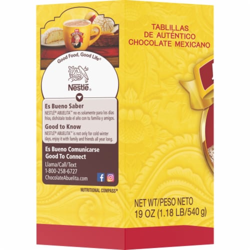 Nestle® Abuelita Mexican Hot Chocolate Tablets Perspective: left