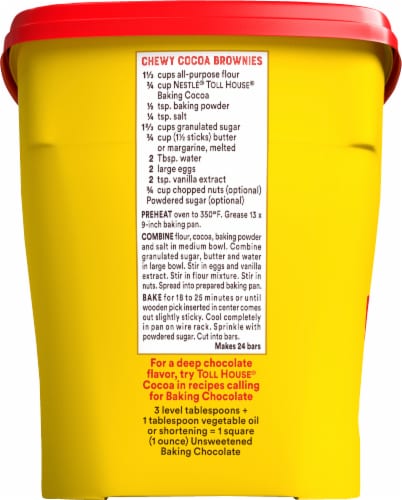 Nestle® Toll House Cocoa Plastic Canister Perspective: left