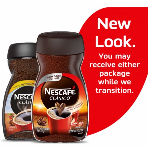NESCAFÉ CLÁSICO Dark Roast Instant Coffee Perspective: left