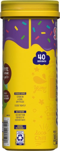 Nesquik® Hot Fudge Sundae Powdered Drink Mix Perspective: left
