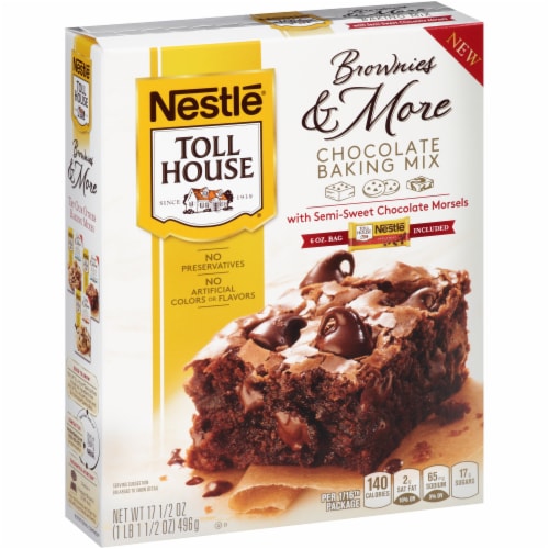 Nestle Toll House Brownies and More Chocolate Brownie Baking Mix Perspective: left