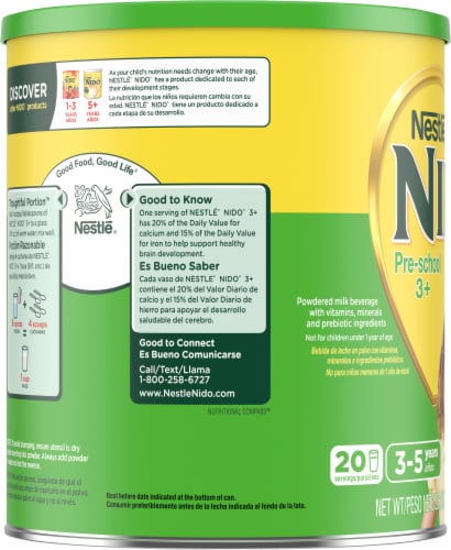 Nestle Nido 3 To 5 Years Toddler Powdered Milk Beverage, 28.2 oz