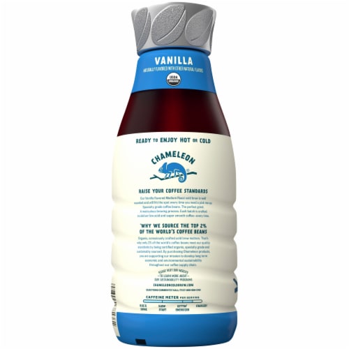 Chameleon Organic Vanilla Cold-Brew Coffee Perspective: left