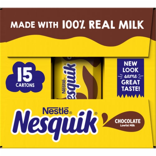 Nesquik® Lowfat Chocolate Milk Perspective: left