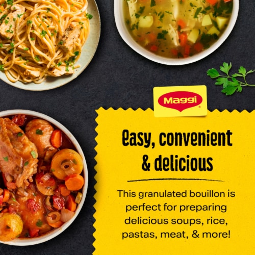 Maggi Caldo Sabor A Pollo Chicken Flavored Bouillon Powder Granulated Chicken Soup Seasoning Perspective: left