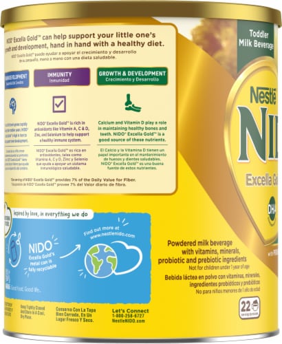 Nestle® NIDO® Excella Gold™ Toddler Milk Beverage Powder Perspective: left