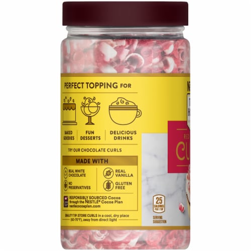 Nestle Toll House Red & White Chocolate Curls Perspective: left