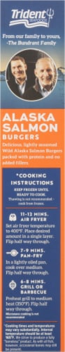 Trident Seafoods Alaskan Salmon Burgers Perspective: left