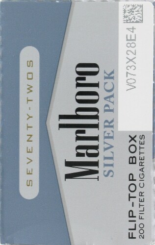 Marlboro Silver 72s Cigarettes Perspective: left
