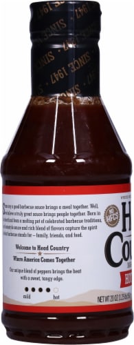Head Country® Hot & Spicy BBQ Sauce Perspective: left