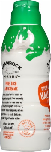Shamrock Farms Ultra Pasteurized Half & Half Creamer Perspective: left