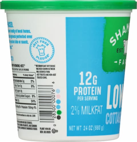 Shamrock Farms® Low Fat Cottage Cheese Perspective: left