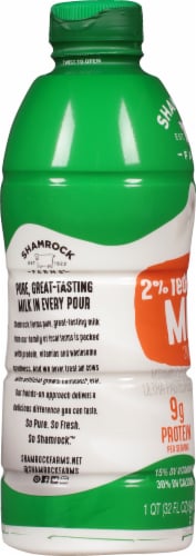 Shamrock Farms® 2% Reduced Fat Milk Perspective: left