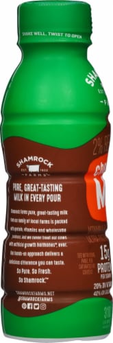 Shamrock Farms® 2% Reduced Fat Chocolate Milk Perspective: left