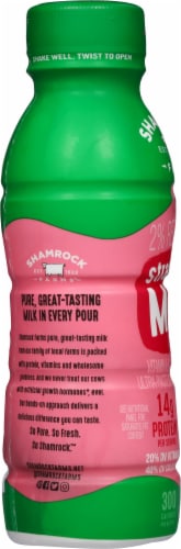 Shamrock Farms® Strawberry 2% Reduced Fat Milk Perspective: left