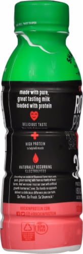 Shamrock Farms® Rockin' Protein™ Builder Strawberry Protein Shake Perspective: left