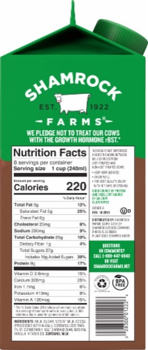 Shamrock Farms® Chocolate Whole Milk Perspective: left