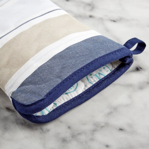 Martha Stewart Thin Stripe Oven Mitts Perspective: left