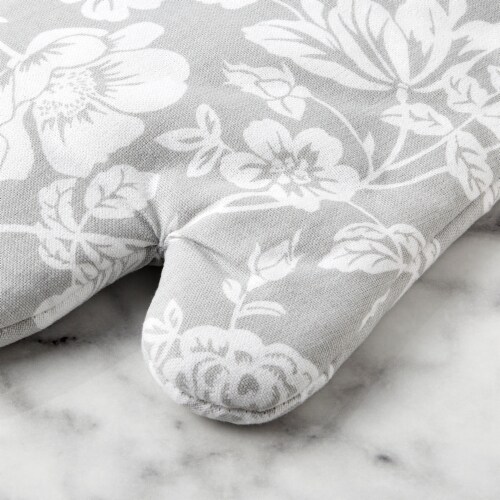 Martha Stewart Floral Vine Oven Mitts Perspective: left