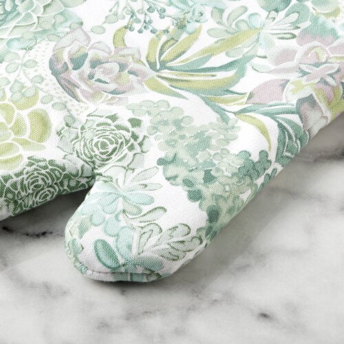 Martha Stewart Succulents Oven Mitts Perspective: left