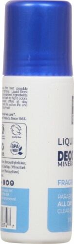 Kiss My Face Fragrance Free Liquid Rock Deodorant Perspective: left