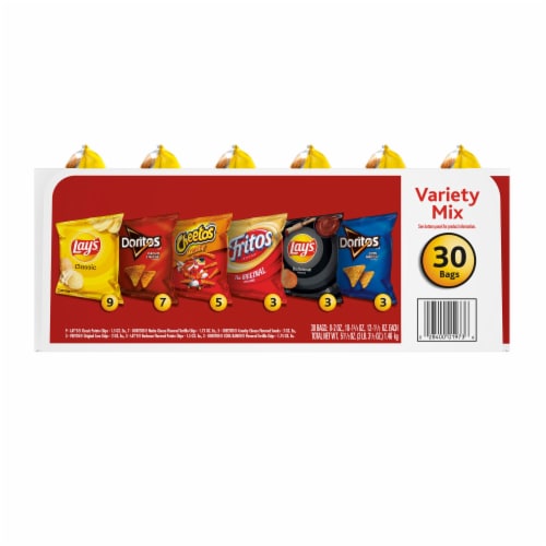 Frito-Lay Variety Mix Snacks Variety Pack Perspective: left
