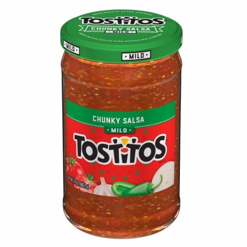 Tostitos Mild Chunky Salsa Dip Perspective: left