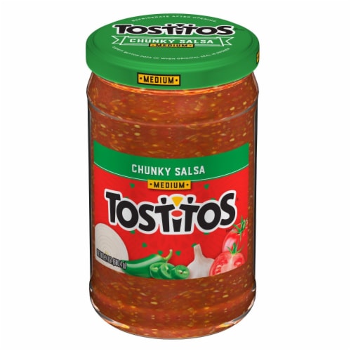 Tostitos Medium Chunky Salsa Dip Perspective: left