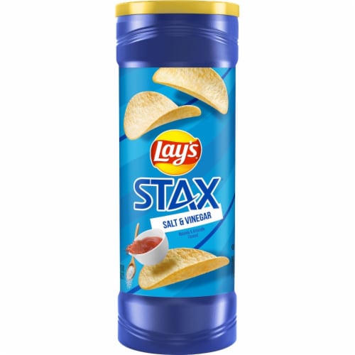 Lay's® Stax Salt and Vinegar Potato Chips Perspective: left