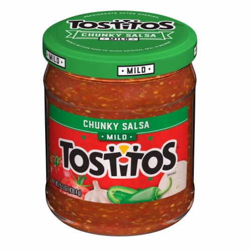 Tostitos Mild Chunky Salsa Dip Perspective: left