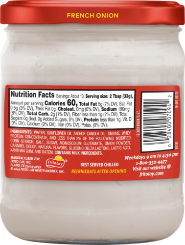 Lays French Onion Dip 15 oz Perspective: left