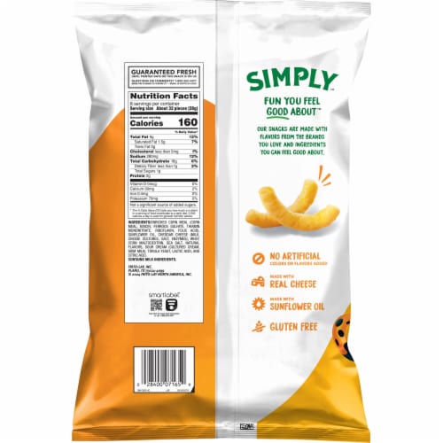 Cheetos® Simply White Cheddar Puffs Chips Perspective: left