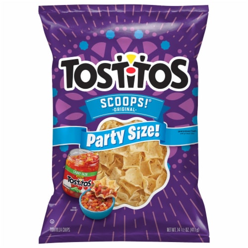 Tostitos® Scoops Tortilla Chips Party Size Perspective: left