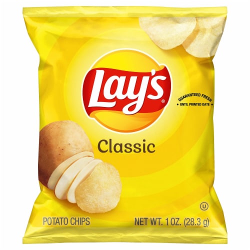 Lay's Classic Potato Snack Chips, Party Size, 13 oz Bag 