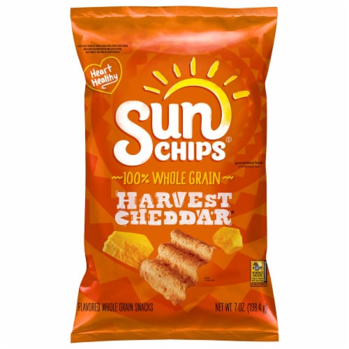 SunChips® Harvest Cheddar Whole Grain Chips Perspective: left