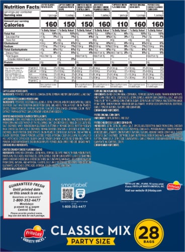 Frito-Lay® Classic Mix Snacks & Chips Variety Pack Perspective: left