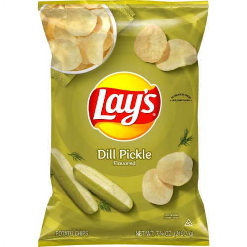 Lay's® Dill Pickle Potato Chips Perspective: left